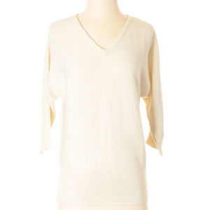 NY&co Gold Cream dolman v neck sweater Sz S